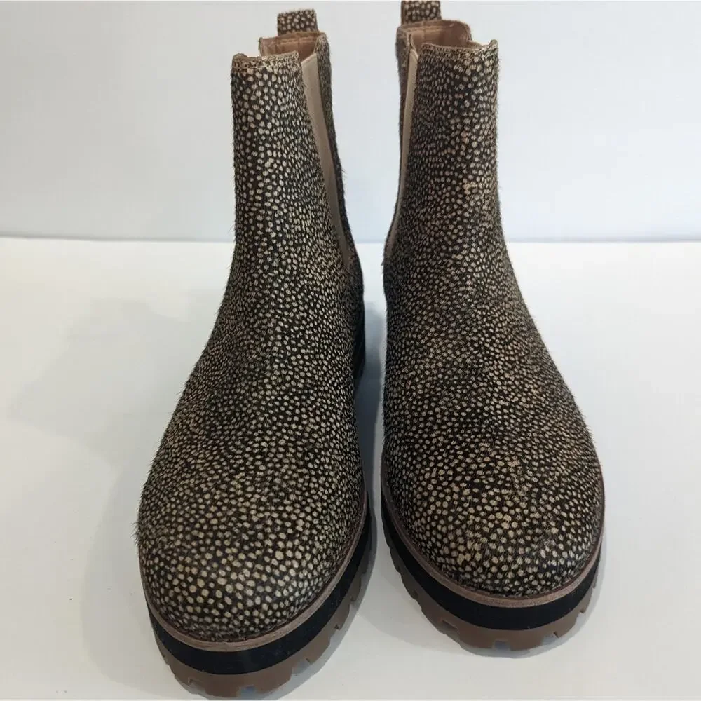 Madewell The Ivy Chelsea Boot in Mini Dot Calf Hair NWOB - Picture 4 of 9